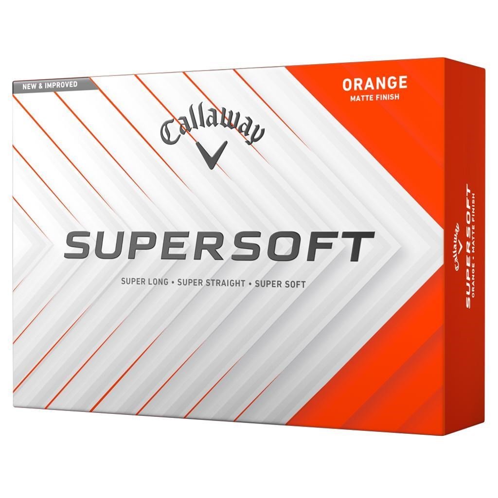 Callaway Supersoft Matte pelotas de golf, naranja