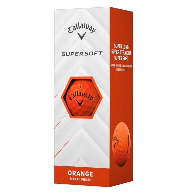 Callaway Supersoft Matte pelotas de golf, naranja