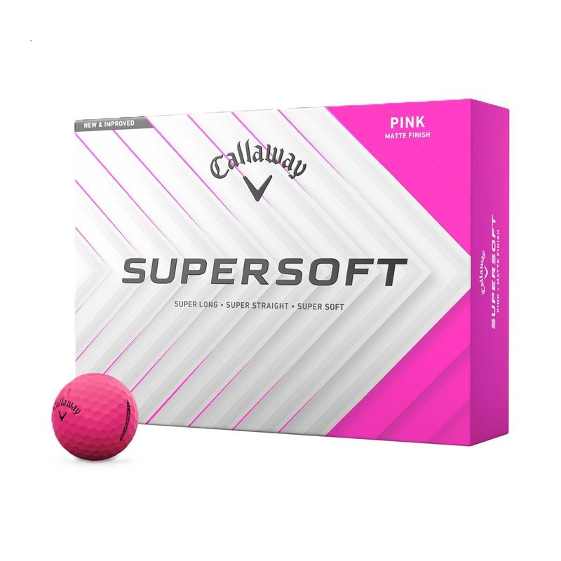 Callaway Supersoft Matte pelotas de golf, rosas