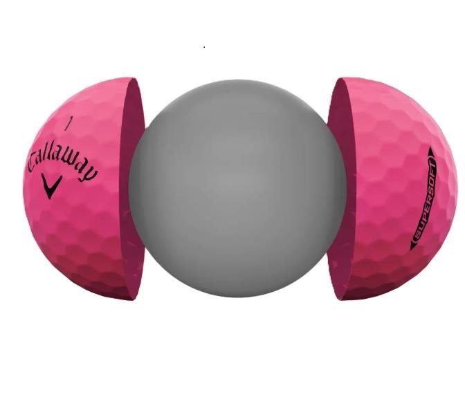 Callaway Supersoft Matte pelotas de golf, rosas