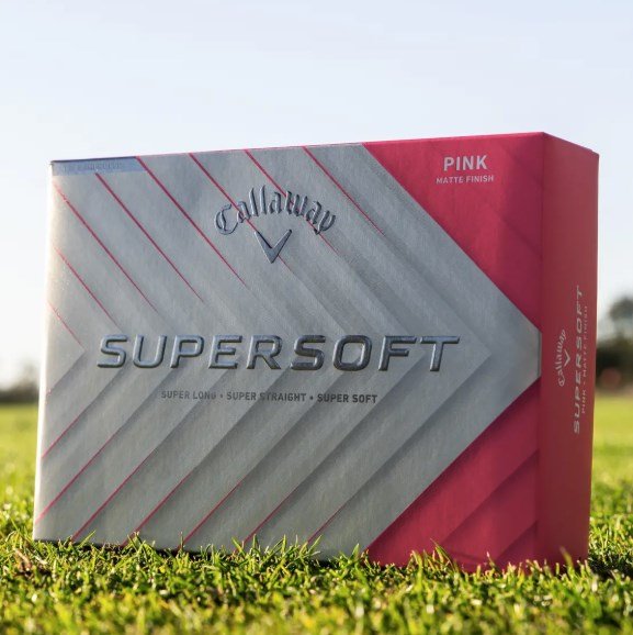 Callaway Supersoft Matte pelotas de golf, rosas