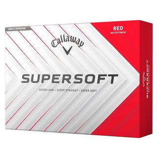 Callaway Supersoft Matte pelotas de golf, rojas