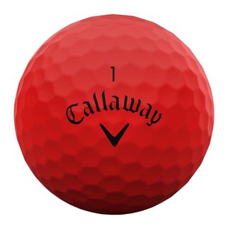 Callaway Supersoft Matte pelotas de golf, rojas