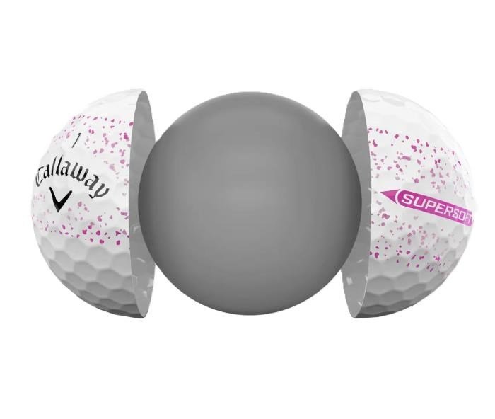 Callaway Supersoft Splatter 360 Pink pelotas de golf