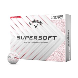 Callaway Supersoft Splatter 360 Red pelotas de golf