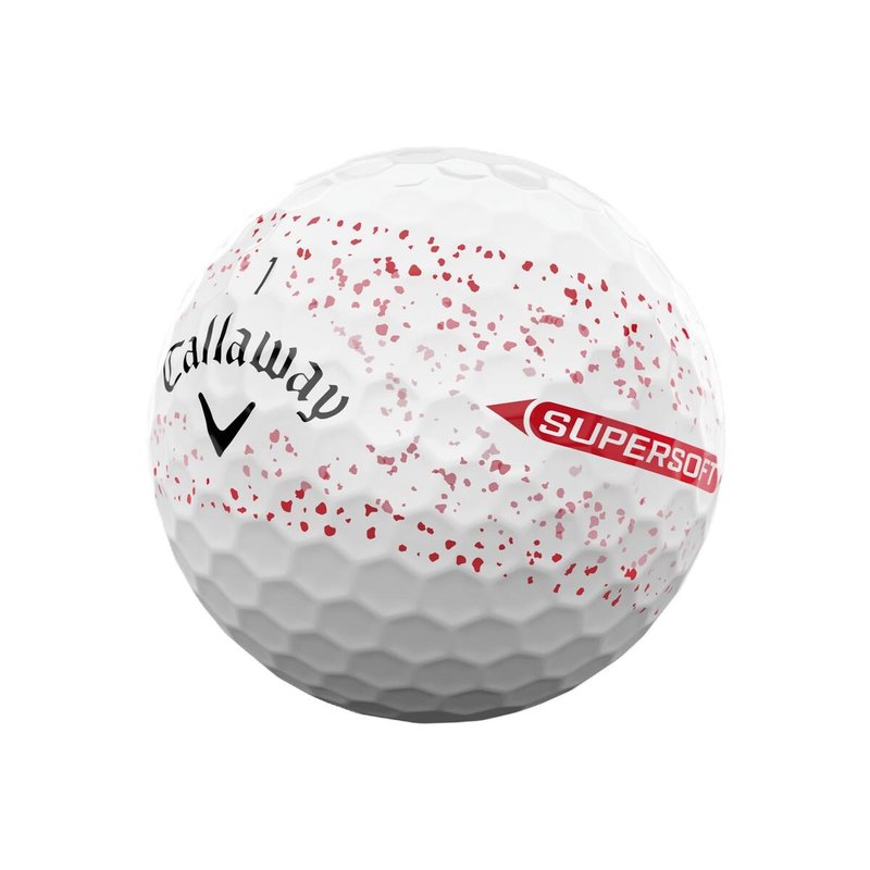 Callaway Supersoft Splatter 360 Red pelotas de golf