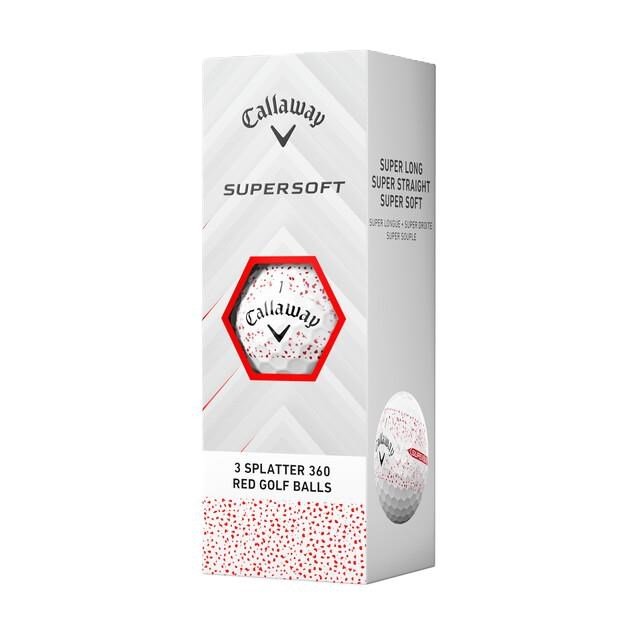 Callaway Supersoft Splatter 360 Red pelotas de golf