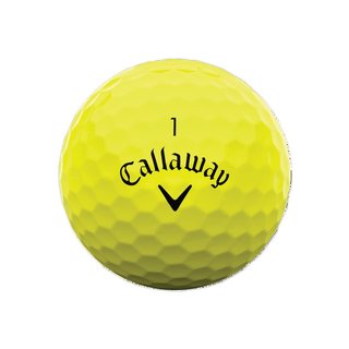 Callaway Warbird Distance+ pelotas de golf amarillas, 12 unidades