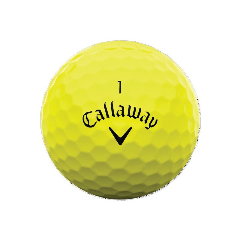 Callaway Warbird Distance+ pelotas de golf amarillas, 12 unidades