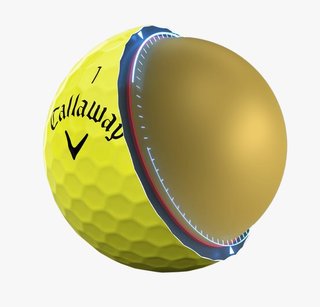 Callaway Warbird Distance+ pelotas de golf amarillas, 12 unidades