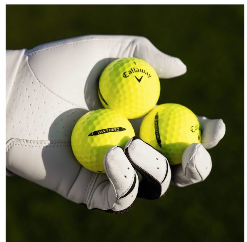 Callaway Warbird Distance+ pelotas de golf amarillas, 12 unidades