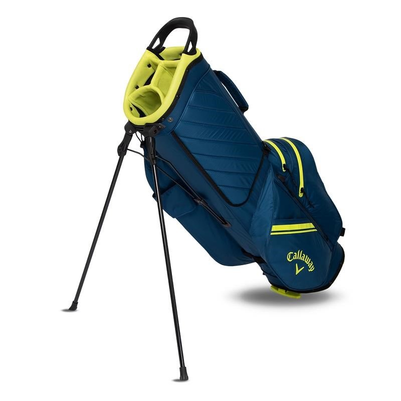 Callaway Chase Dry stand bag, azul marino/amarillo fluorescente