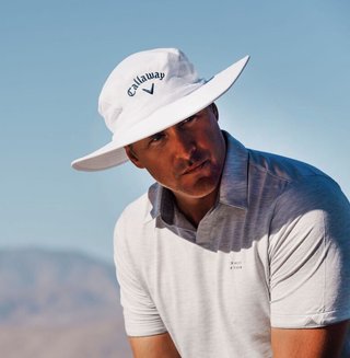 Callaway Sun gorra de sol para hombre, blanco/negro