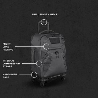 Ogio Renegade 22" 4-Wheel Travel Bag 33L bolsa de golf titanio
