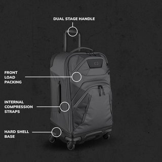 Ogio Renegade 26" 4-Wheel Travel Bag 52L bolsa de golf titanio