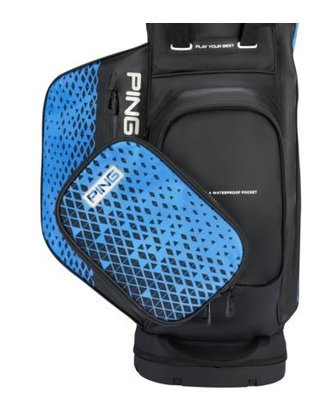 PING Hoofer Monsoon stand bag, negro/azul