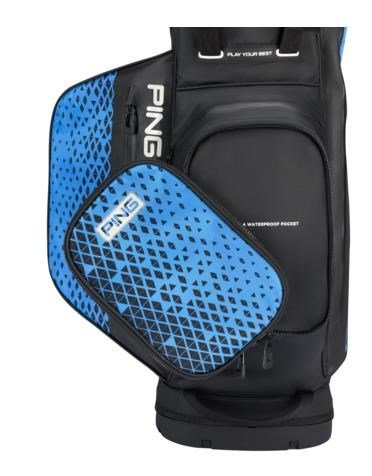 PING Hoofer Monsoon stand bag, negro/azul