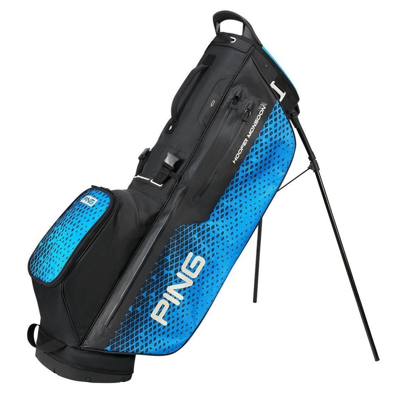 PING Hoofer Monsoon stand bag, negro/azul