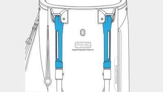 PING Hoofer Monsoon stand bag, negro/azul