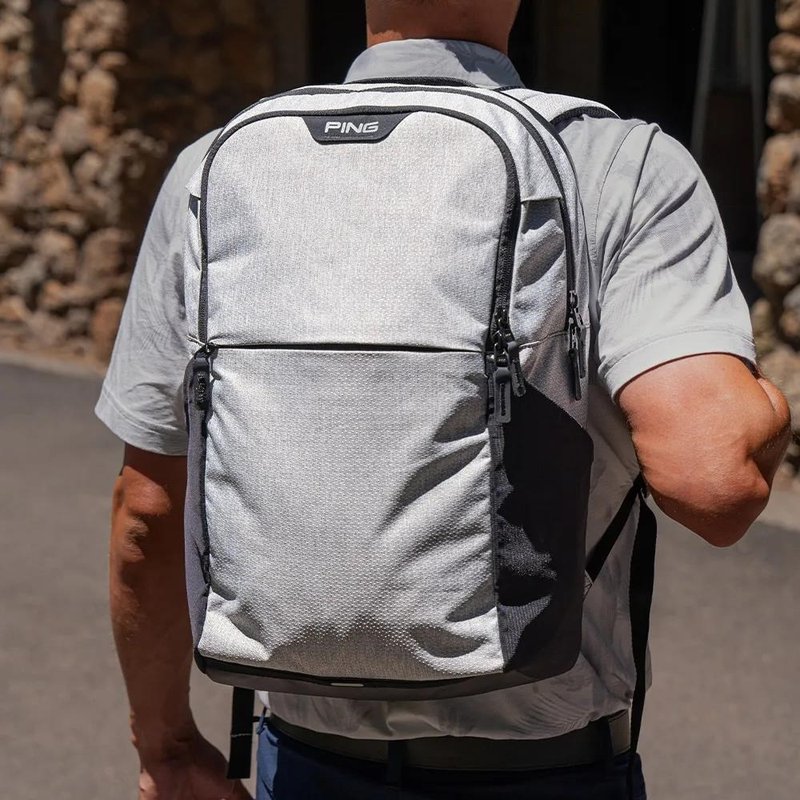 PING Golf Ping Backpack bolsa, gris jaspeado texturizado