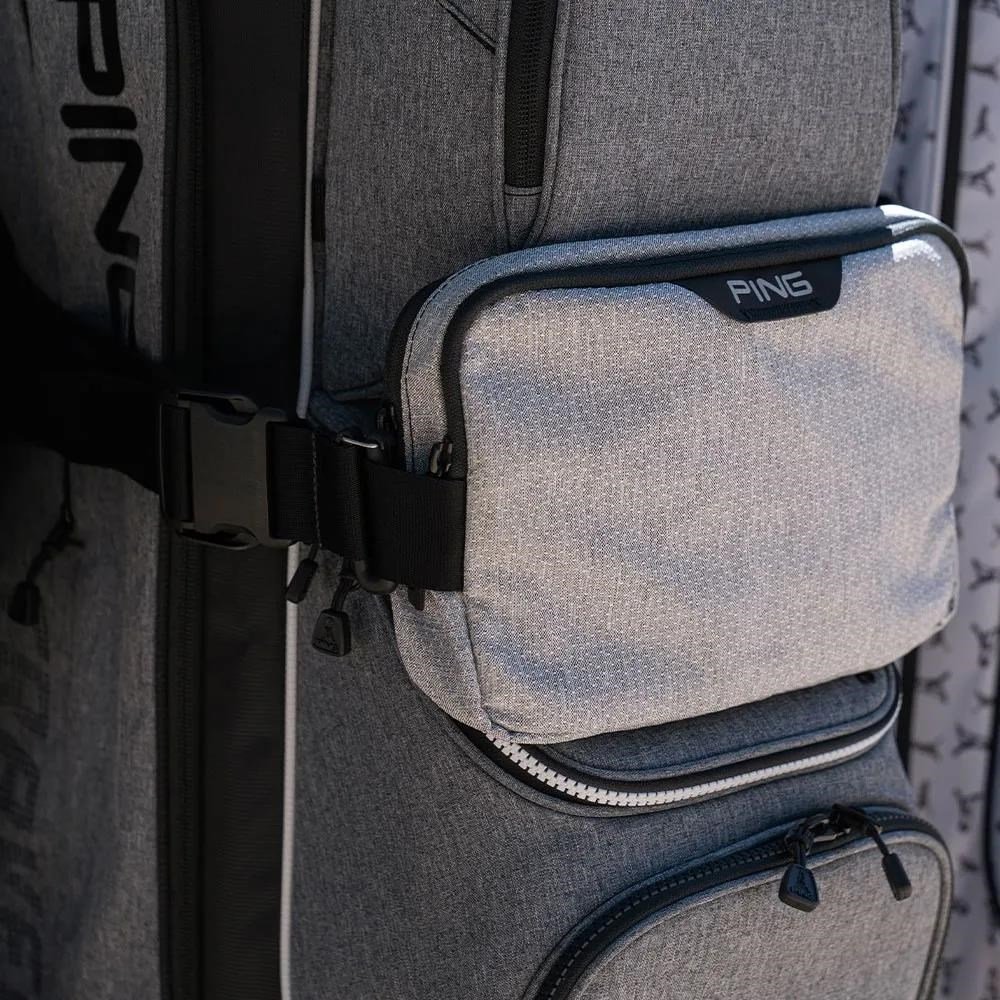 PING Golf Ping Valuables Pouch bolsa, gris jaspeado texturizado