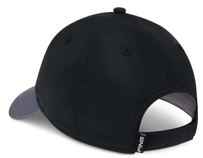 PING Engineered To Play gorra de hombre, negro/asfalto