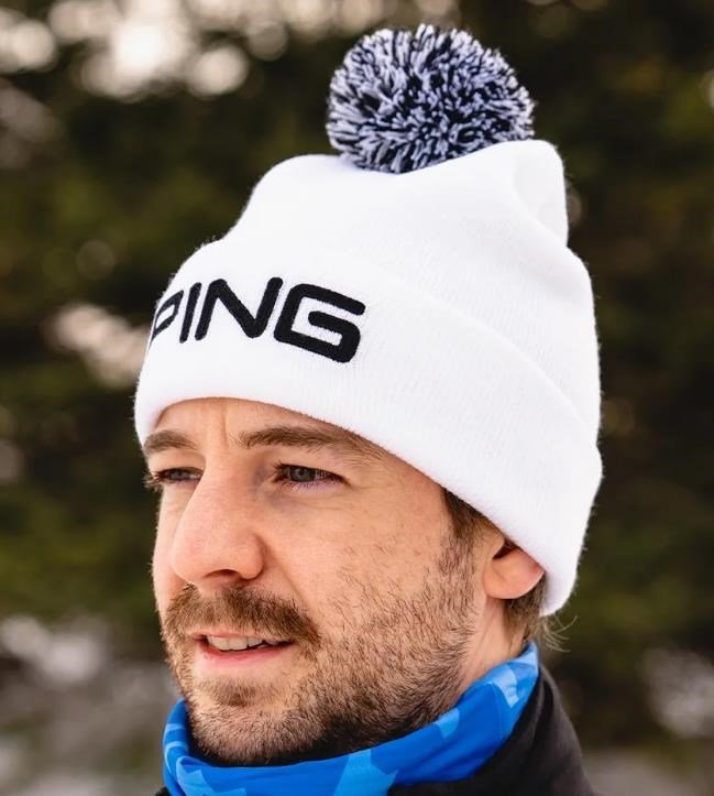 PING Classic Bobble gorro de invierno, blanco