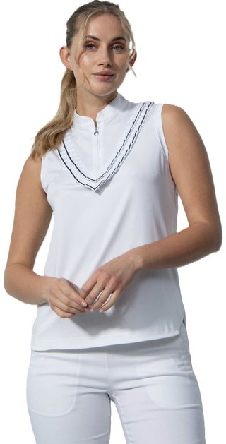 Daily Sports ISTRES Sleeveless polo de mujer, blanco
