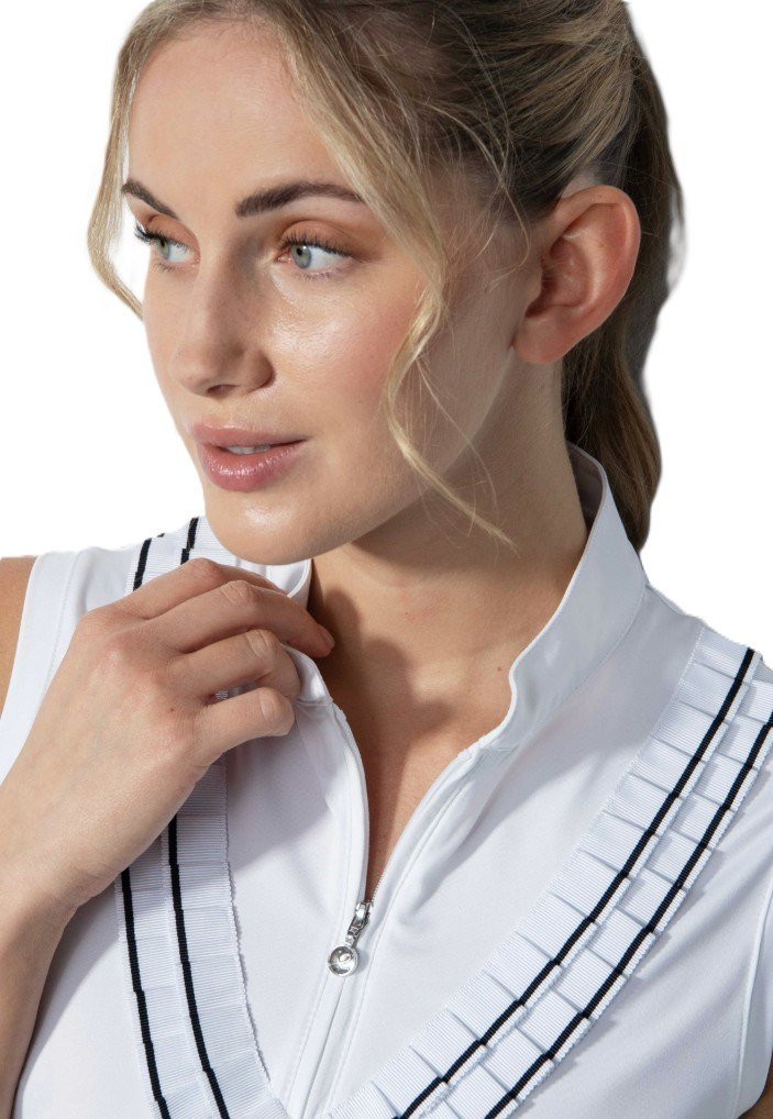 Daily Sports ISTRES Sleeveless polo de mujer, blanco