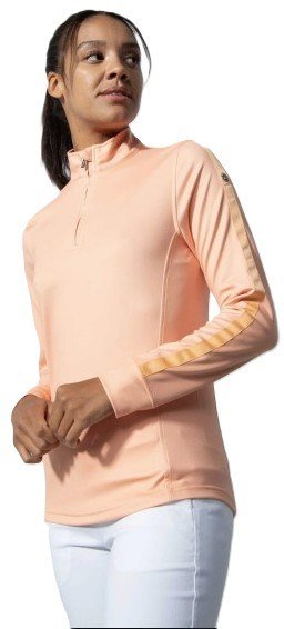 Daily Sports Anna manga larga polo de mujer, salmón