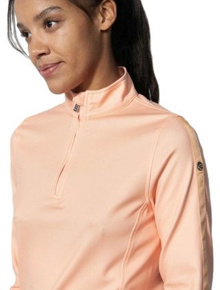 Daily Sports Anna manga larga polo de mujer, salmón