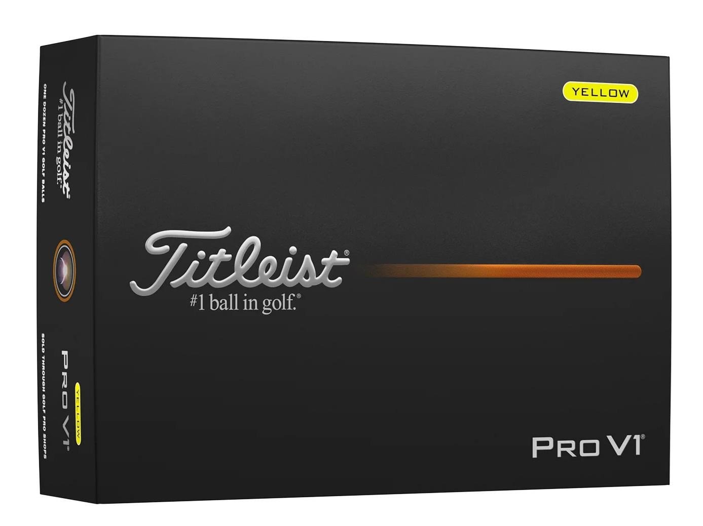 Titleist Pro V1 pelotas de golf 2025 (12 pelotas), amarillas
