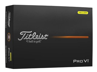 Titleist Pro V1 pelotas de golf 2025 (12 pelotas), amarillas
