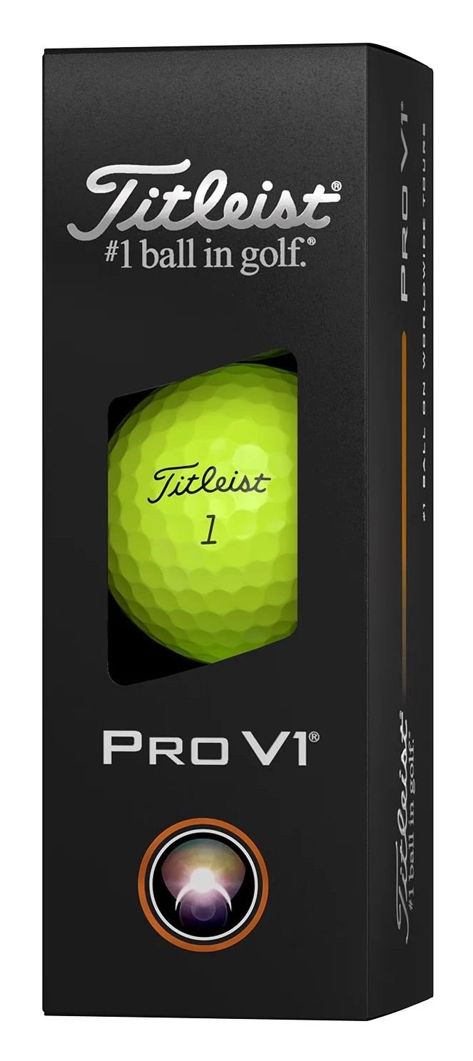 Titleist Pro V1 pelotas de golf 2025 (12 pelotas), amarillas