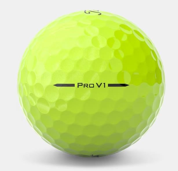 Titleist Pro V1 pelotas de golf 2025 (12 pelotas), amarillas