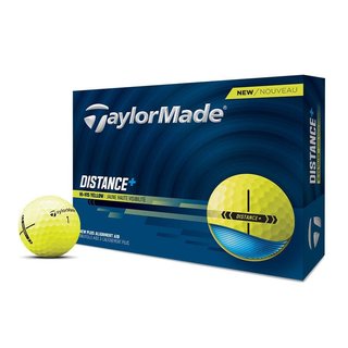 TaylorMade Distance+ pelotas de golf, amarillas