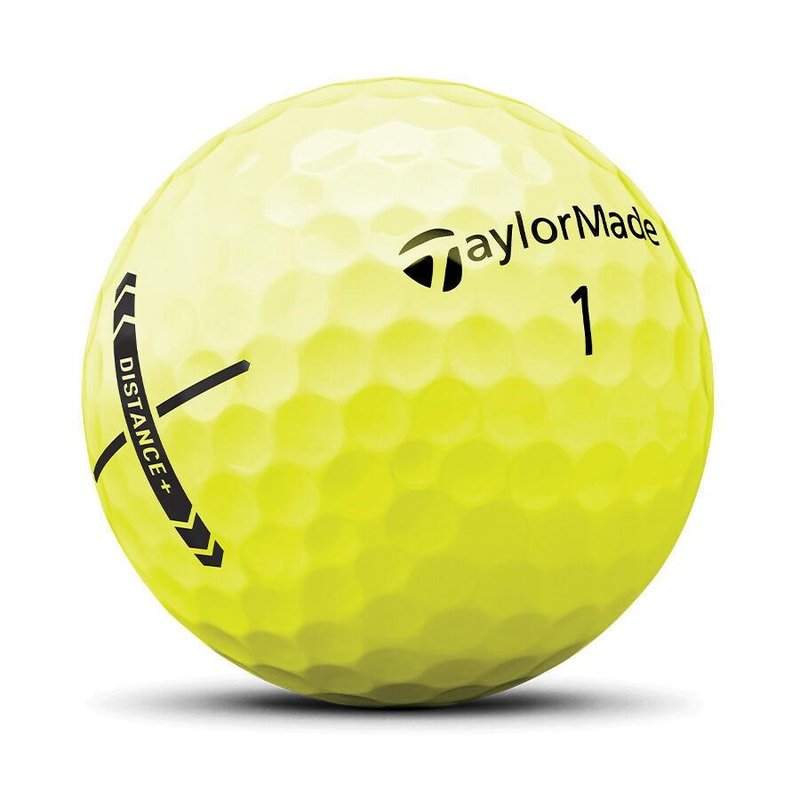 TaylorMade Distance+ pelotas de golf, amarillas