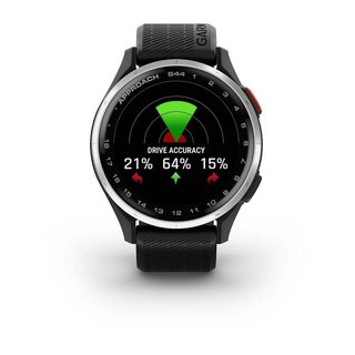 Garmin Approach S44 GPS Watch, negro/plata aluminio