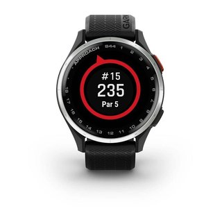 Garmin Approach S44 GPS Watch, negro/plata aluminio