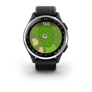 Garmin Approach S44 GPS Watch, negro/plata aluminio