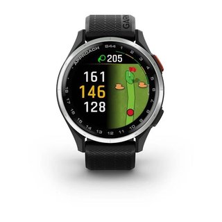 Garmin Approach S44 GPS Watch, negro/plata aluminio