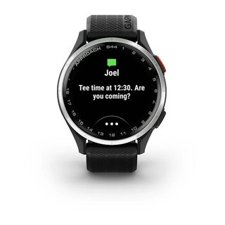 Garmin Approach S44 GPS Watch, negro/plata aluminio