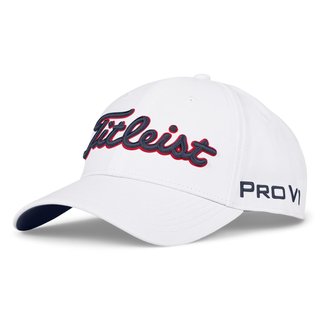 Titleist Tour Performance gorra de hombre, blanco/azul marino/rojo