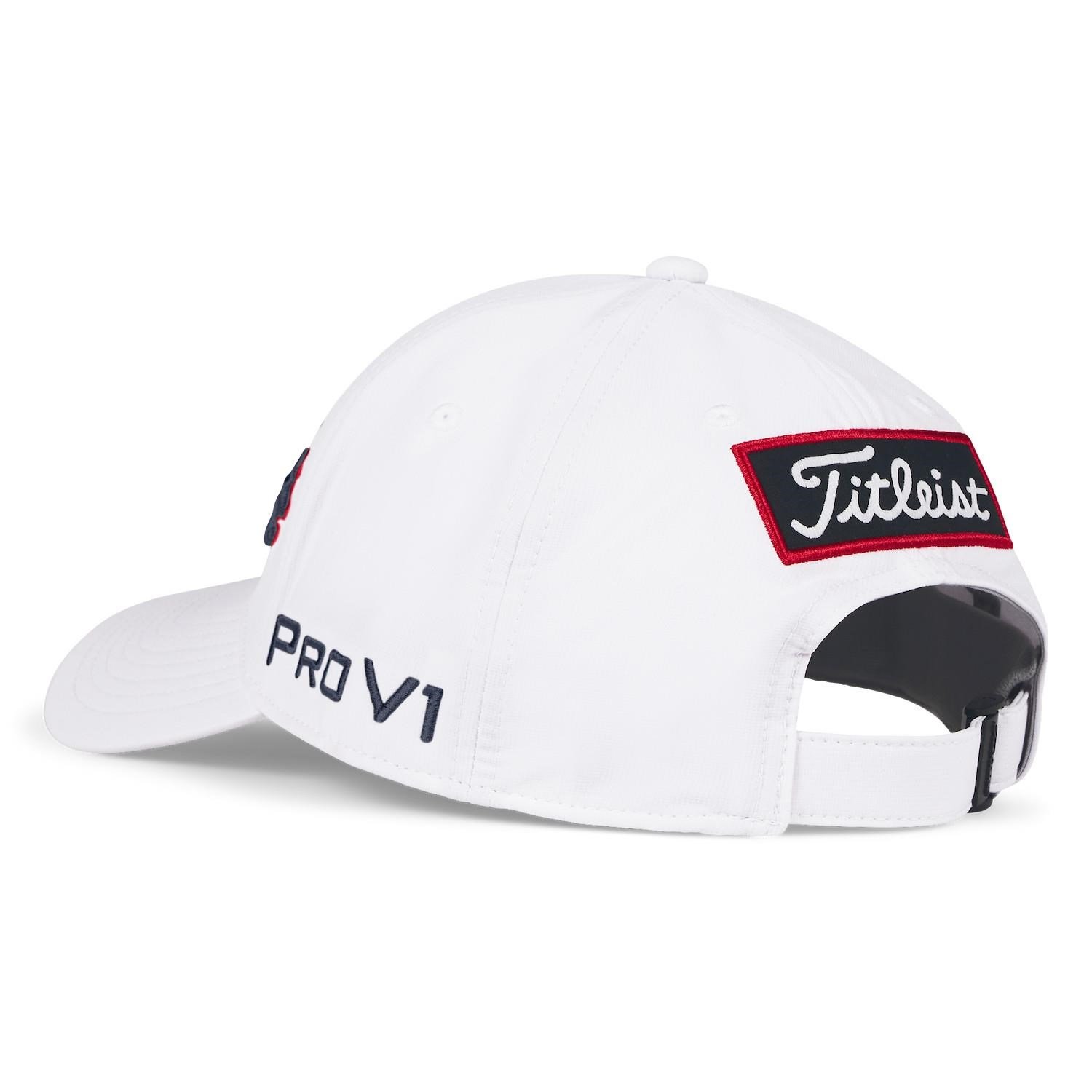 Titleist Tour Performance gorra de hombre, blanco/azul marino/rojo