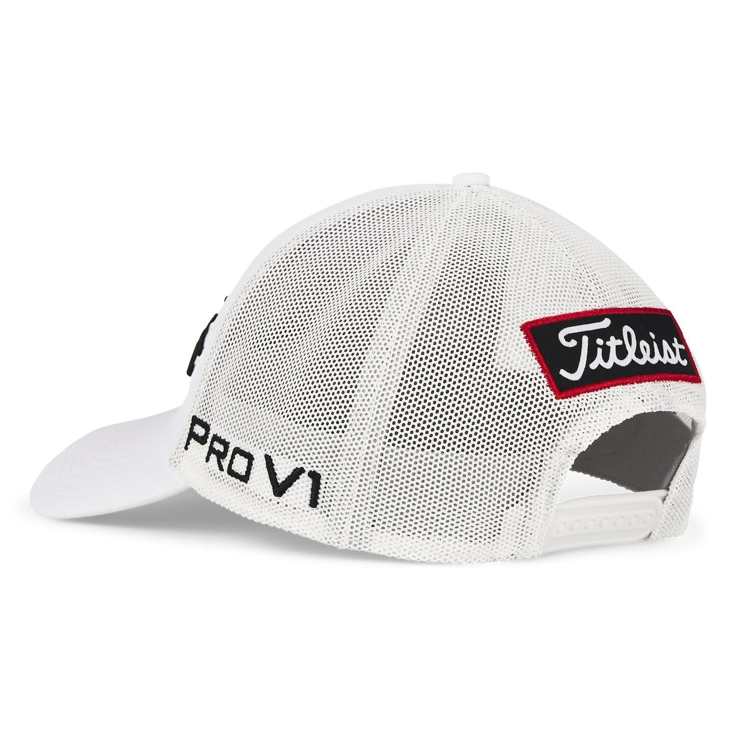 Titleist Tour Mesh gorra de hombre, blanco/negro