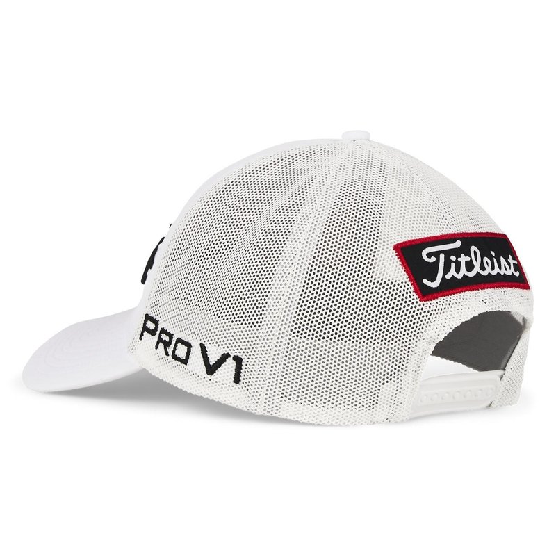 Titleist Tour Mesh gorra de hombre, blanco/negro