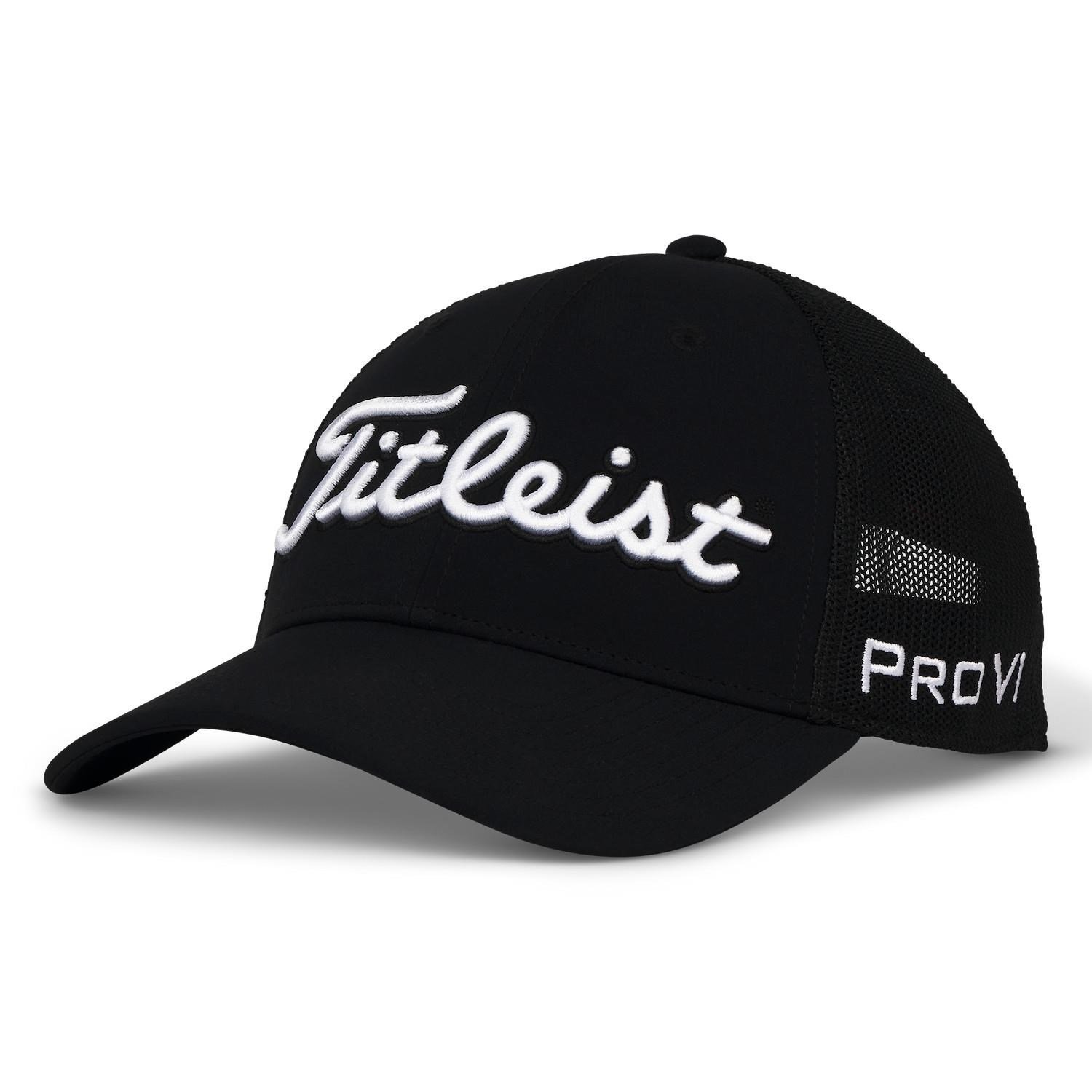 Titleist Tour Mesh gorra para hombre, negro/blanco