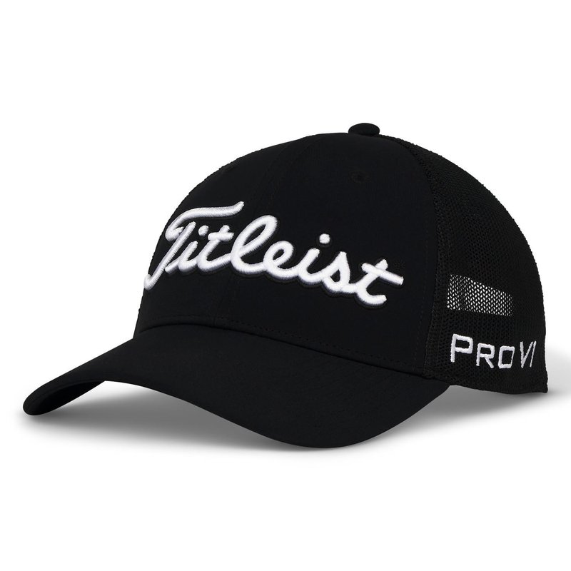 Titleist Tour Mesh gorra para hombre, negro/blanco