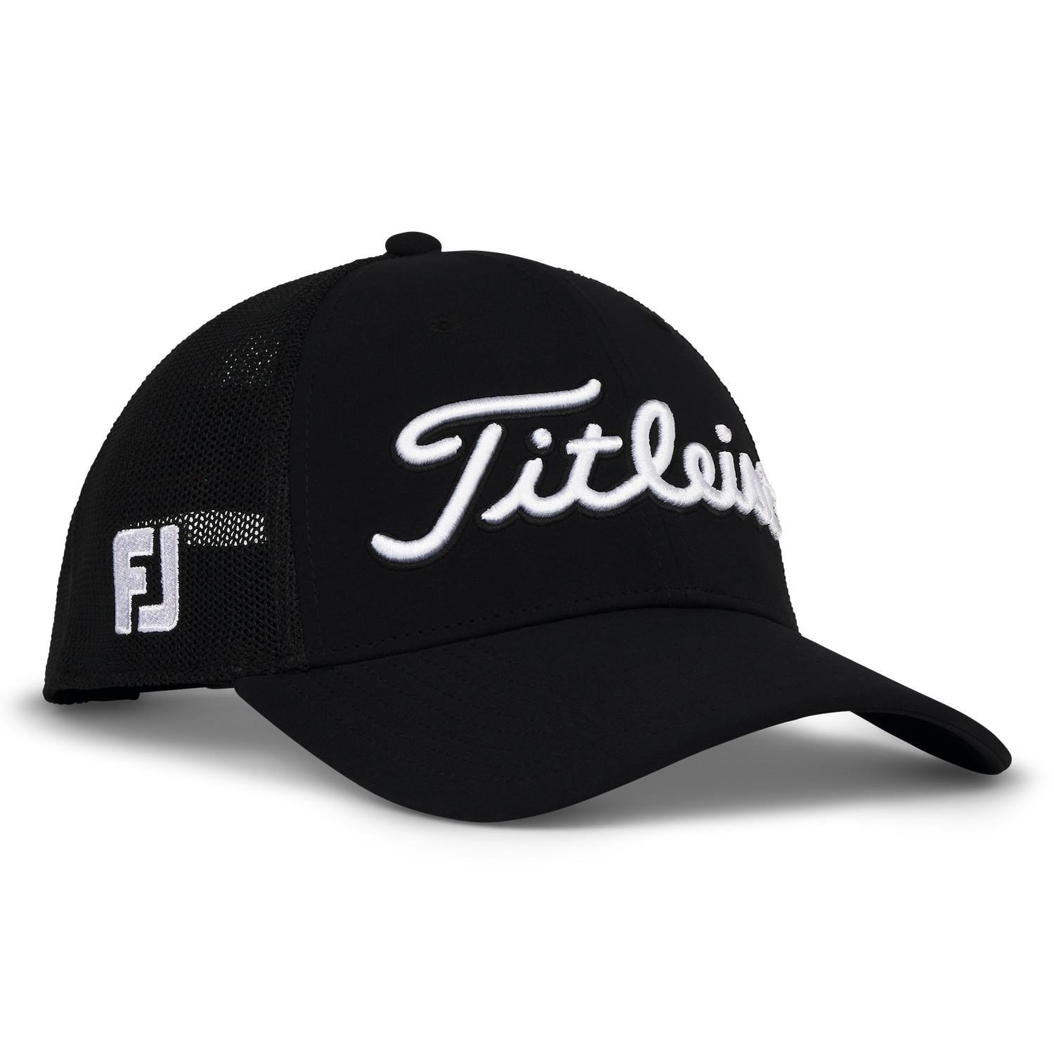 Titleist Tour Mesh gorra para hombre, negro/blanco