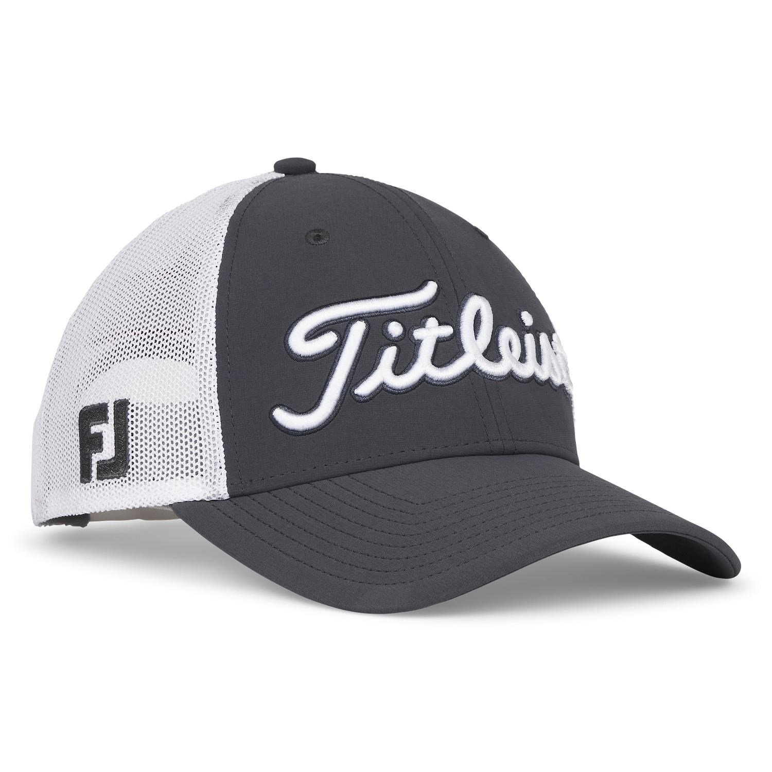 Titleist Tour Mesh gorra de hombre, carbón/blanco